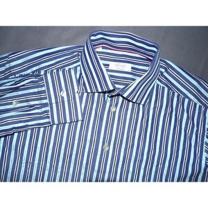 ETON Contemporary Pin Striped Long Sleeved Button Up Dress Shirt Men's 41 - 16